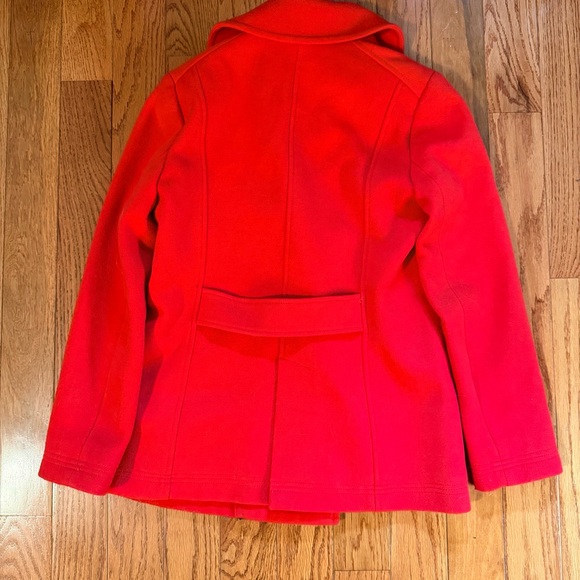 J. Crew Bold Orange Double-Breasted Peacoat - Picture 2 of 3
